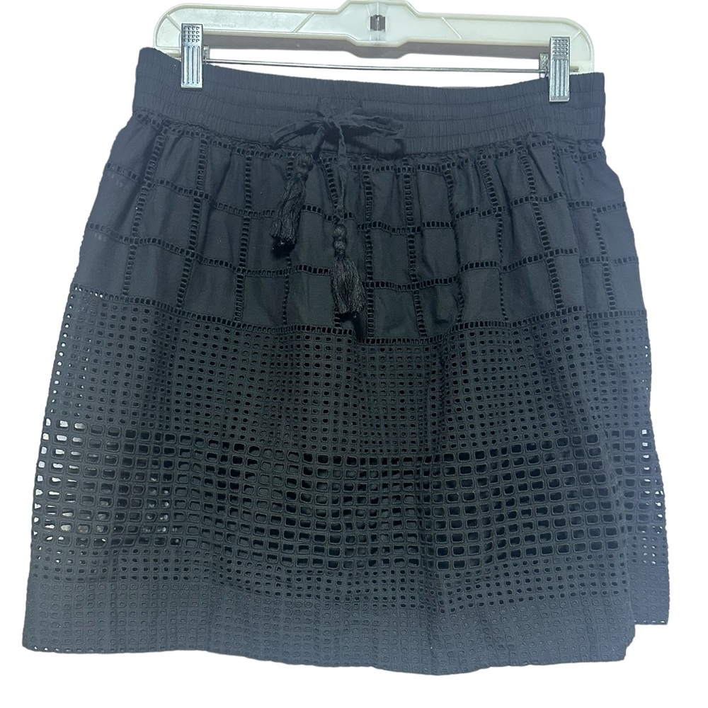 Tommy Bahama Daphne Eyelet Skirt Black Small/Petite - Picture 5 of 15